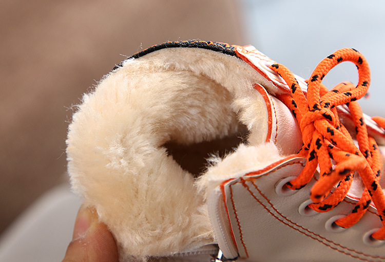 Winter Neue Kinder Jungen Mode Baumwolle Martin für Mädchen Warme Schuhe Schnee Stiefel Seitlichem Reißverschluss_voghion.com