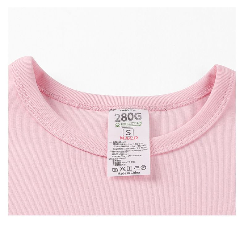 Women's Slim Fit Round Neck Short Sleeve T-Shirt - Breathable Cotton Blend Stretch Fabric, Casual & Versatile Basic Top For Everyday Wear_voghion.com