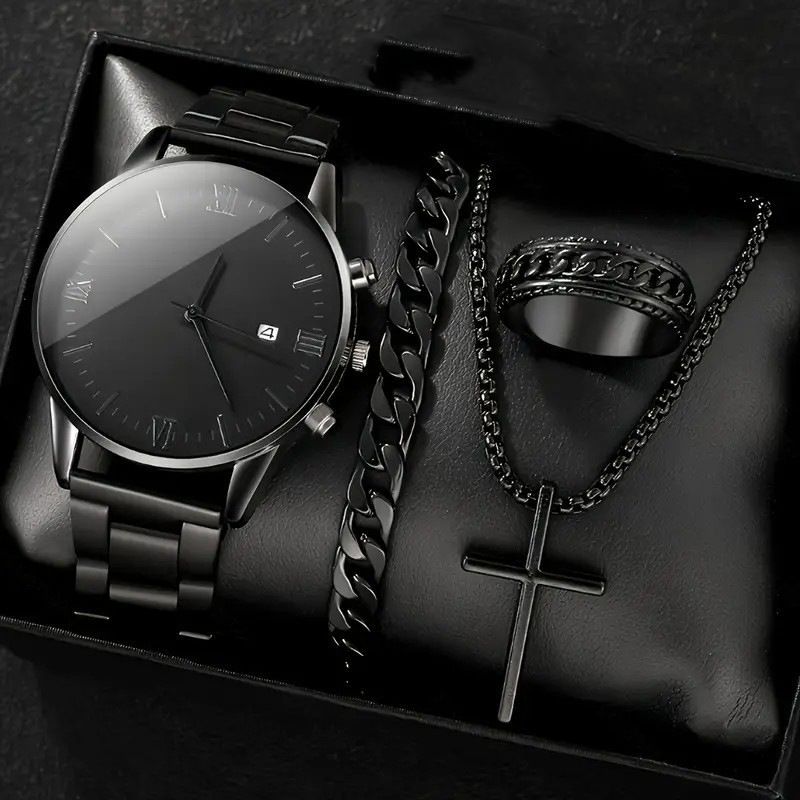 Men's Stylish Student Quartz Wristwatch With Daily Calendar And Waterproof Feature_voghion.com
