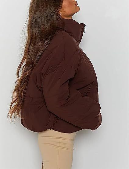 Giacca in cotone imbottita corta, calda e snellente, stile pigro, da donna, 2025_voghion.com