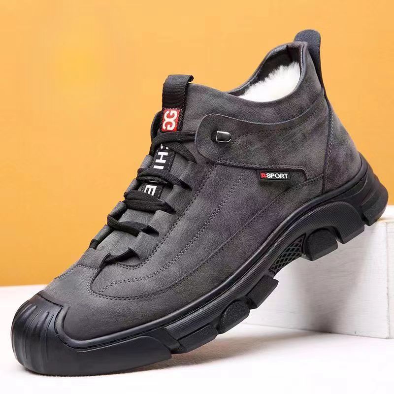 New Winter Lace-up Trendy Men's Casual Low-top Breathable Leather Comfortable Shoes_voghion.com