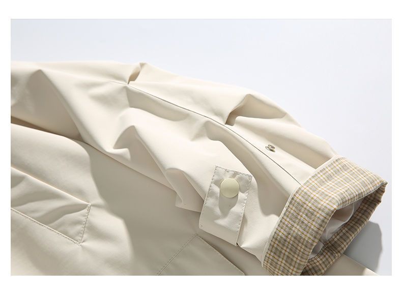 Giacca lunga da uomo, casual, da strada, da esterno, antivento, vestibilità ampia, in poliestere, moda autunnale_voghion.com