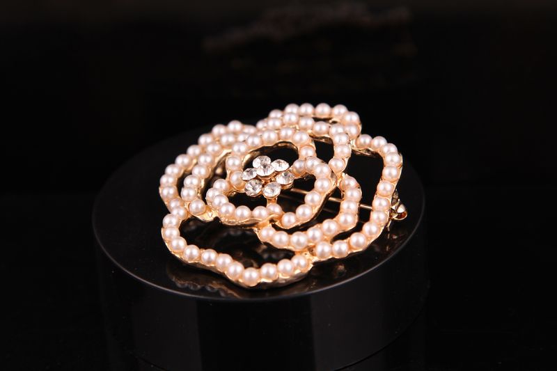 Koreaanse mode volledige parel pruimenbloesem broche broche sieraden borst accessoires_voghion.com