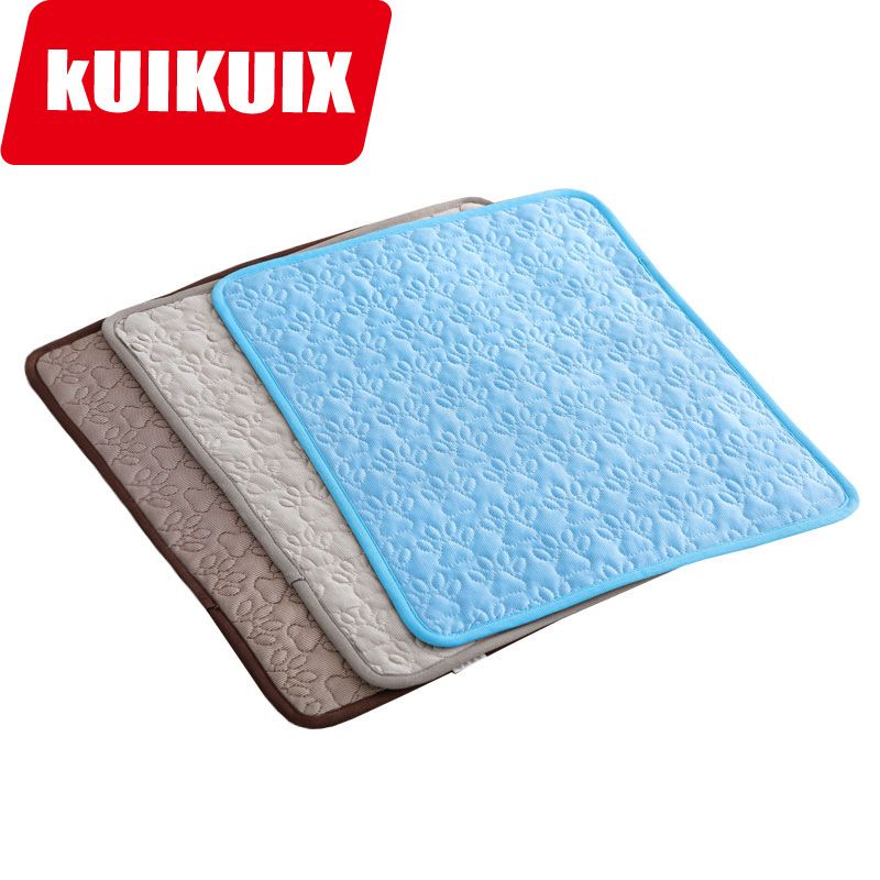 Cama refrescante y transpirable de seda para gatos, ideal para el verano, resistente a las mordeduras._voghion.com