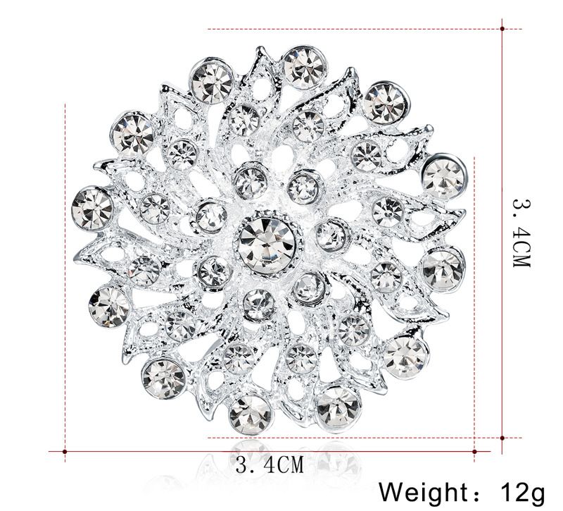 Kleine Diamant-Herz-Hohlkorsage für Frauen Kragenclip Kragenkette Kragennadel Brosche Großhandel Spot Versorgung_voghion.com