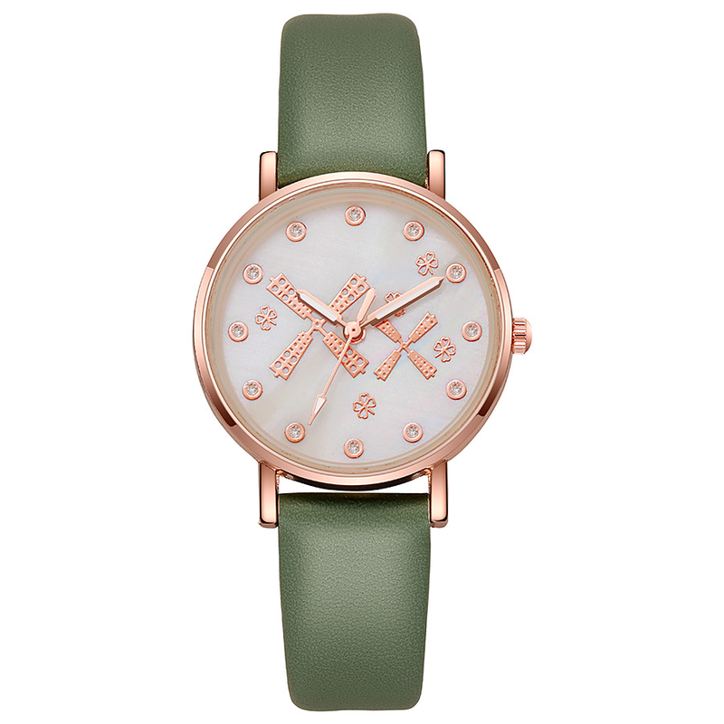 New Cute Windmill Student Belt Popular Style Quartz Watch_voghion.com