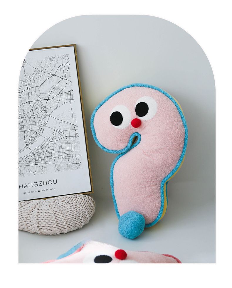 Internet Celebrities Hot Product Question Mark Star Cute Cushion Soft Neck Comfortable Home Bed Sofa Decorative Cushion Pillow_voghion.com