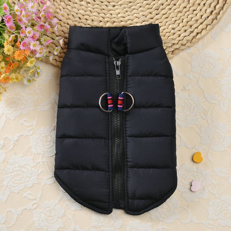 New Autumn Winter Pet Vest Warm Clothes Fashionable And Elegant Zipper Dog Clothing_voghion.com