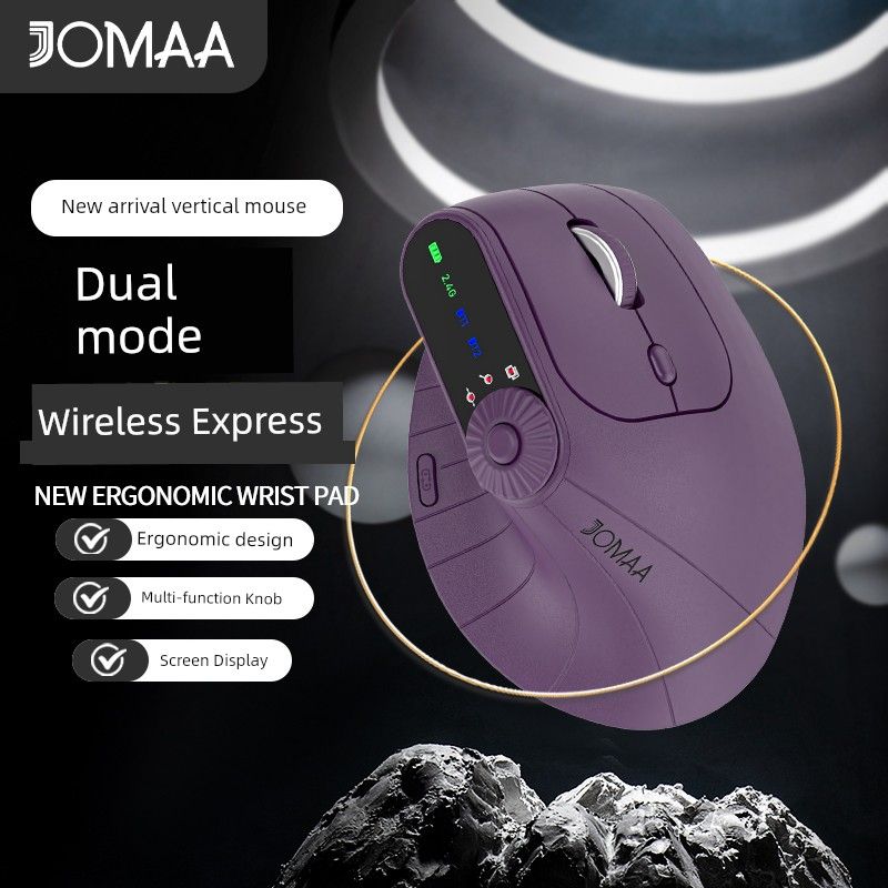 Mobile Phone Tablet Desktop Computer Rechargeable Ergonomic Vertical Office Multi-Function Mouse_voghion.com