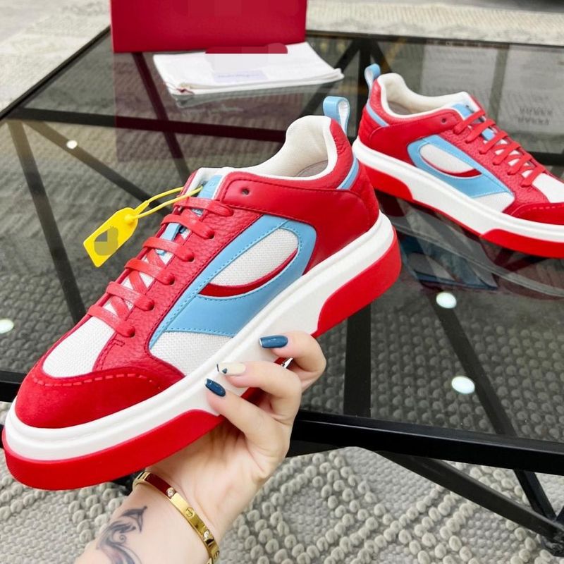 New Style Style Cowhide Patchwork Canvas Breathable Thick Sole High-Value Casual Sneakers Guangzhou Goods_voghion.com