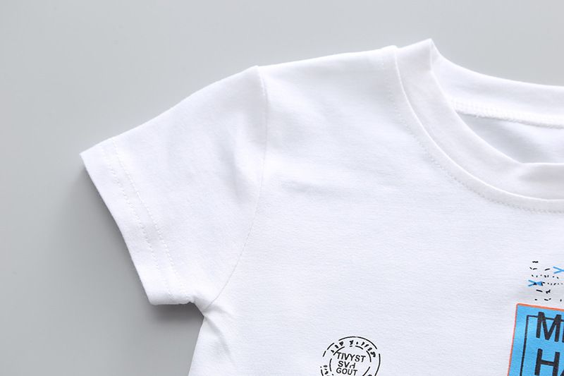Ensemble deux pièces tendance pour enfants, vêtements pour bébés, Short à manches courtes, nouvelle collection été 2024_voghion.com