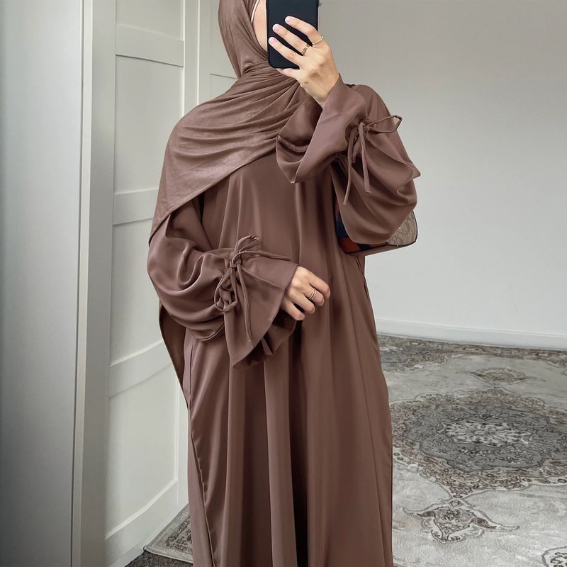 Women's Clothing Solid Color Sleeve Robe_voghion.com