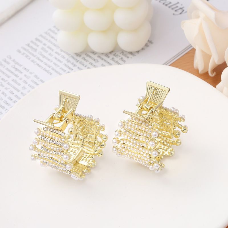 Versione coreana della coda di cavallo alta e alla moda, con temperamento a cucchiaio, piccola clip in strass, accessorio, anti-nicchia_voghion.com