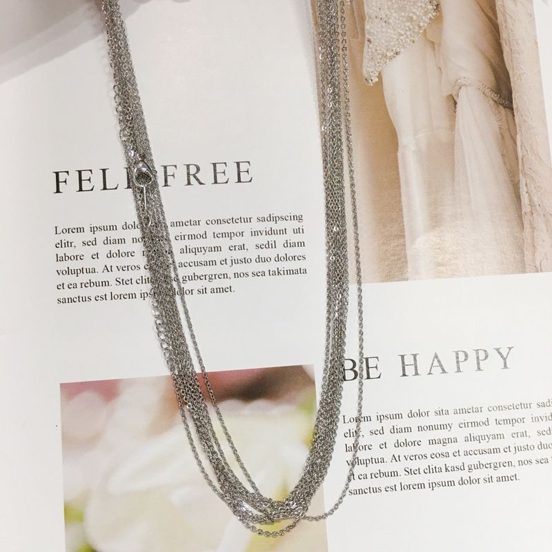 Catena piatta in oro diretta dalla fabbrica, catena clavicola, catena piatta galvanica, catena pendente, vendita all'ingrosso transfrontaliera dal vivo_voghion.com