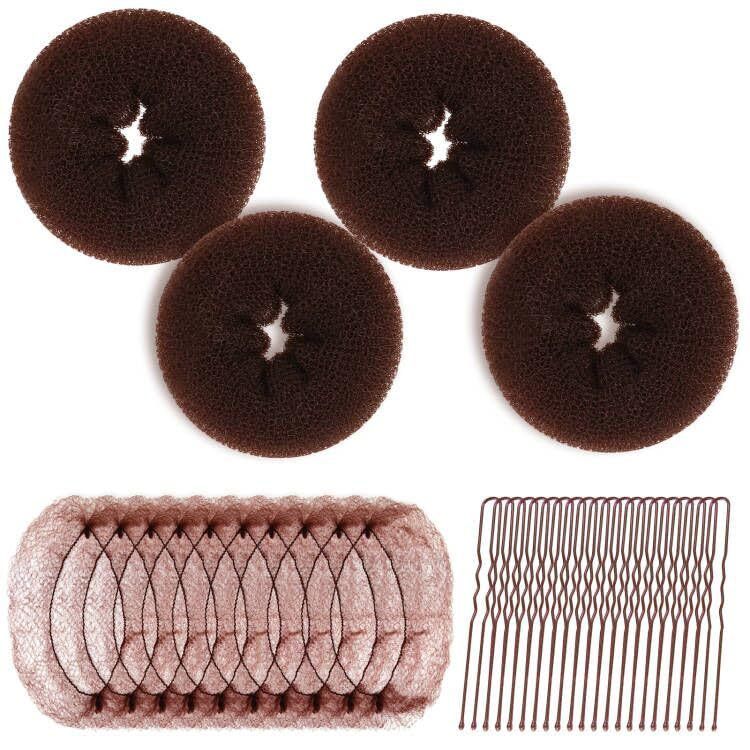 Bigodino per capelli, set multi-pezzo per arricciare i capelli, forcina per tirare i capelli, set con testa a sfera, strumenti per lo styling con testa a bocciolo di fiore, prodotti per capelli_voghion.com