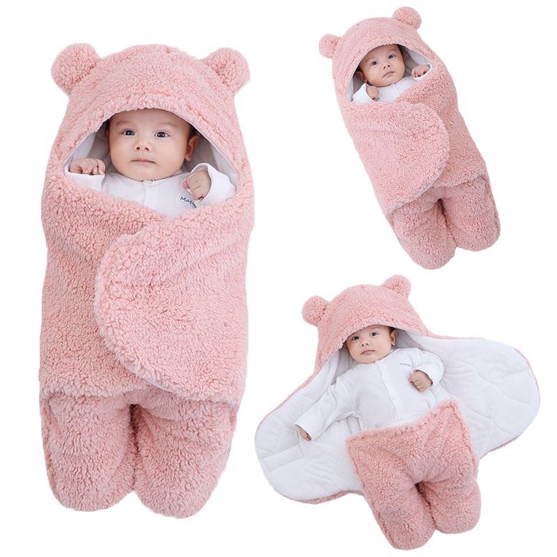 Mantas suaves para recién nacidos, saco de dormir para bebés, saco de dormir grueso para bebés de 0 a 9 meses_voghion.com