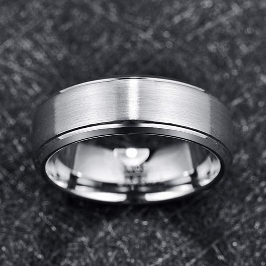 High-End Sense Pair Neuer Herren-Business-Schmuck Wolframstahlring Einfaches Nischenzubehör_voghion.com
