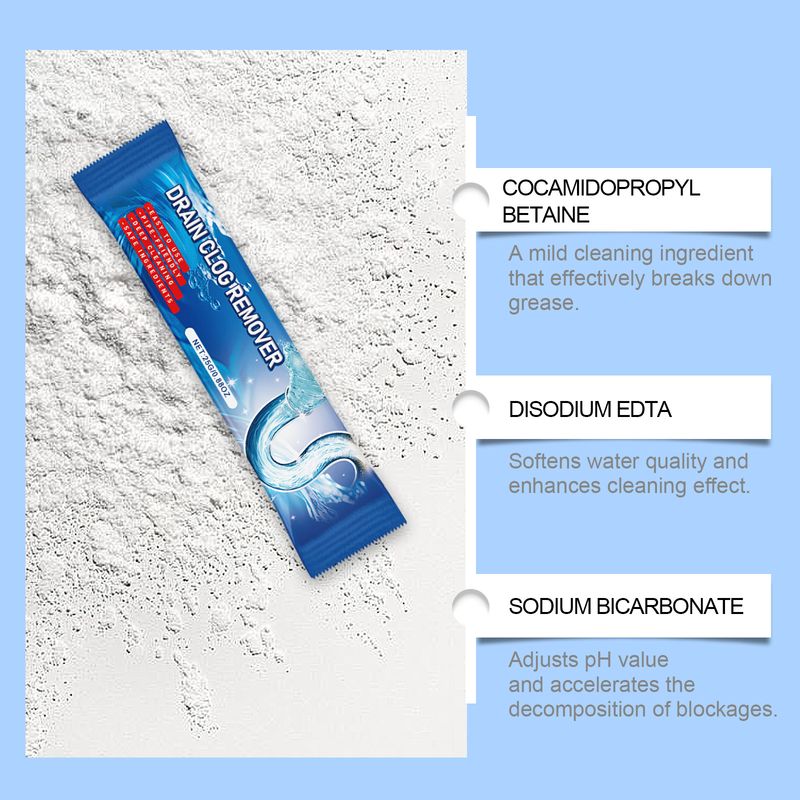 Jakehoe Pipe Dredging Powder, Toilet Pipe Toilet Floor Drain Kitchen Drain Clogged Dredging Powder_voghion.com