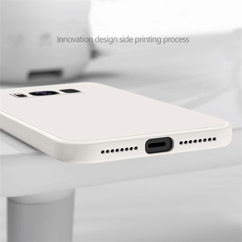 Liquid Silicone Phone Case for Galaxy S8 S9 S10 Plus Soft Camera Protective Shockproof Back Cover 8Plus_voghion.com