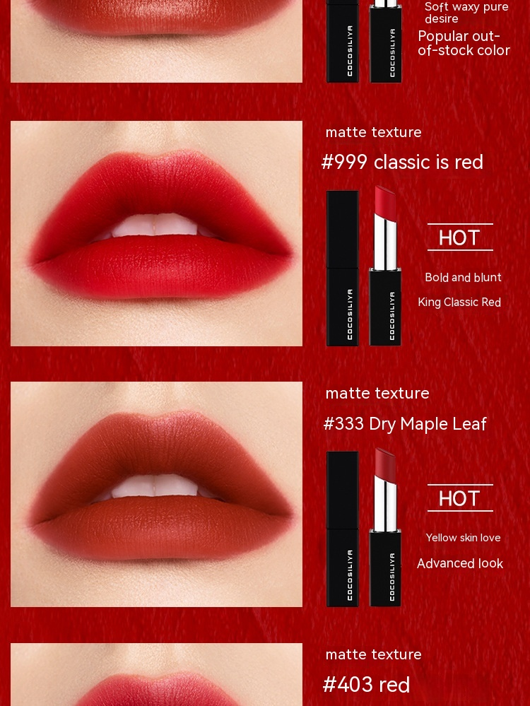 COCOSILIYA 2023 Popular Magnetic Lipstick For Women's Moisturizing, Moisturizing, Whitening, And Non Fading Mirror Lip Color Matte_voghion.com