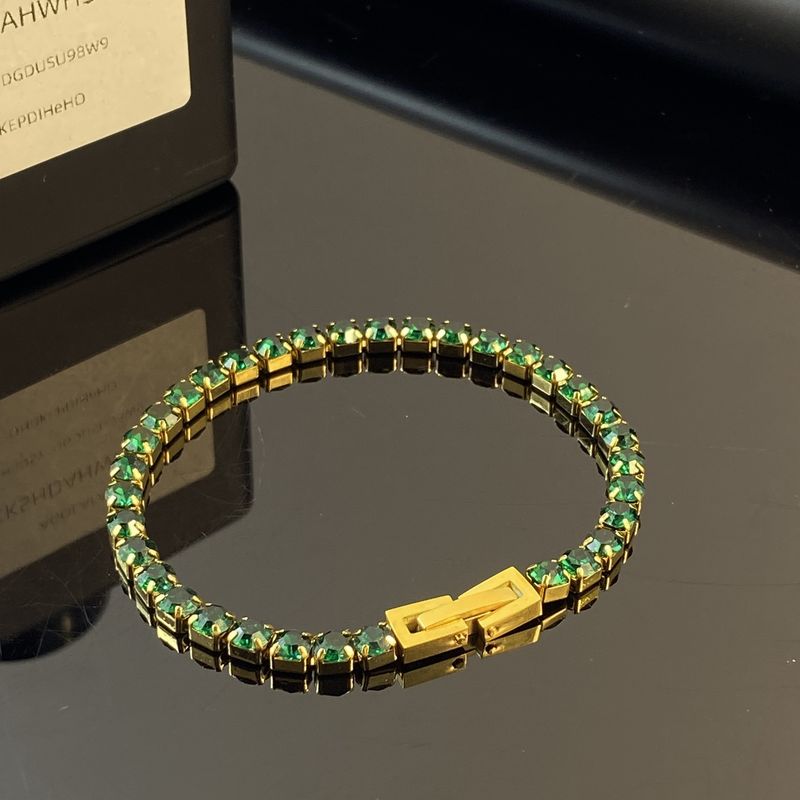 European And American Style Internet Celebrity Square Colorful Zircon For Women, Light Luxury Fashion Versatile High-end_voghion.com