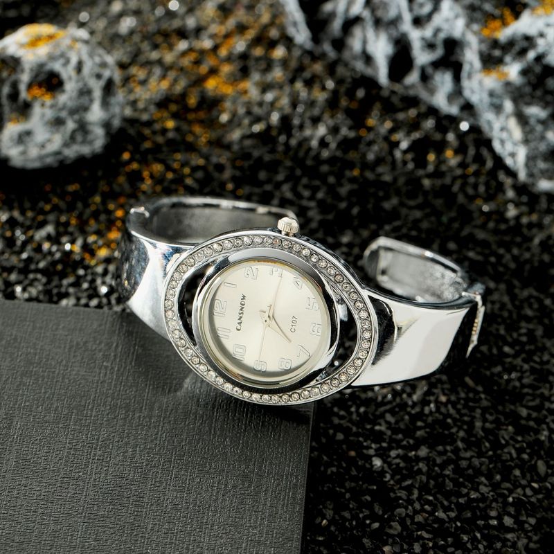 Orologio al quarzo di lusso da donna impreziosito da diamanti, design elegante, cronometraggio di precisione, regalo per fidanzata e amante_voghion.com