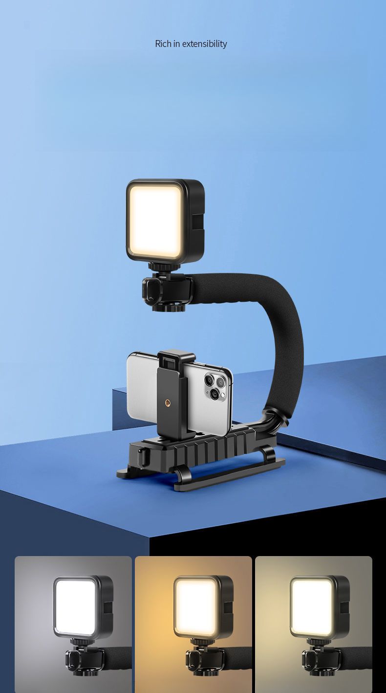 U-Shaped Phone Gimbal Handheld Stabilizer Shooting Follow-Shot Artifact Camera Motion Control Vlog Stand_voghion.com