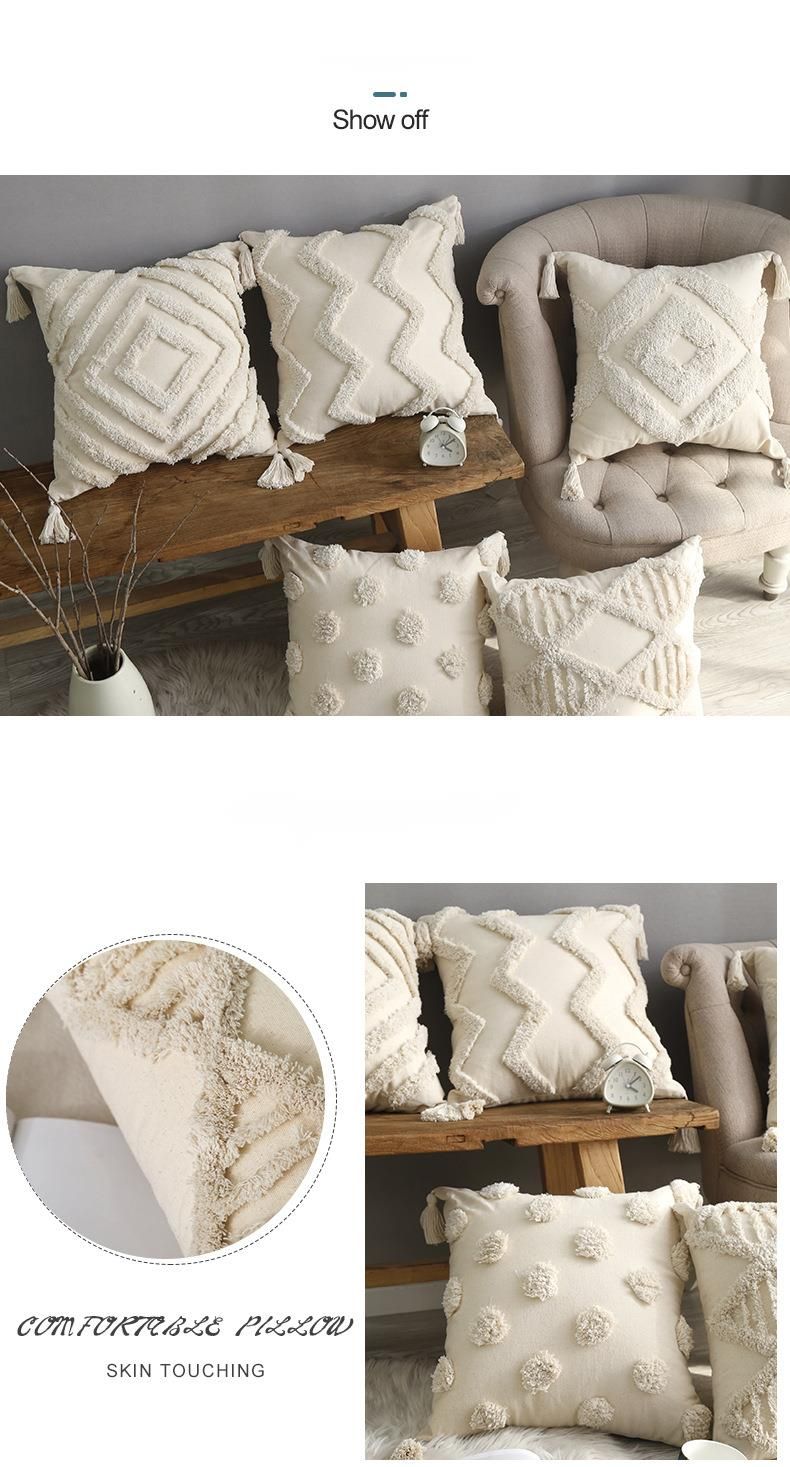 Federa per cuscino trapuntata bohémien di alta qualità, per divano, camera da letto, auto, arredamento marocchino_voghion.com