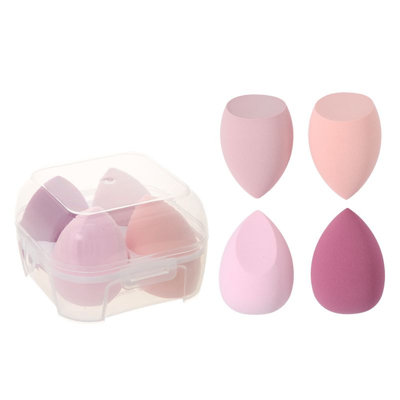 4 Eierkarton Set Beauty Kissen Make-up Schwamm Kürbis Wassertropfen schräg Puff_voghion.com