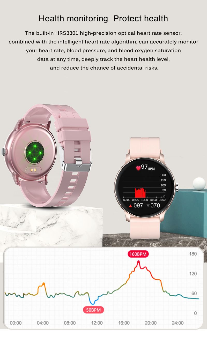 Z2PLUS Smart Watch – Bluetooth-Anrufe, Herzfrequenz- und SpO2-Monitor, über 100 Sportmodi, IP68 wasserdicht_voghion.com