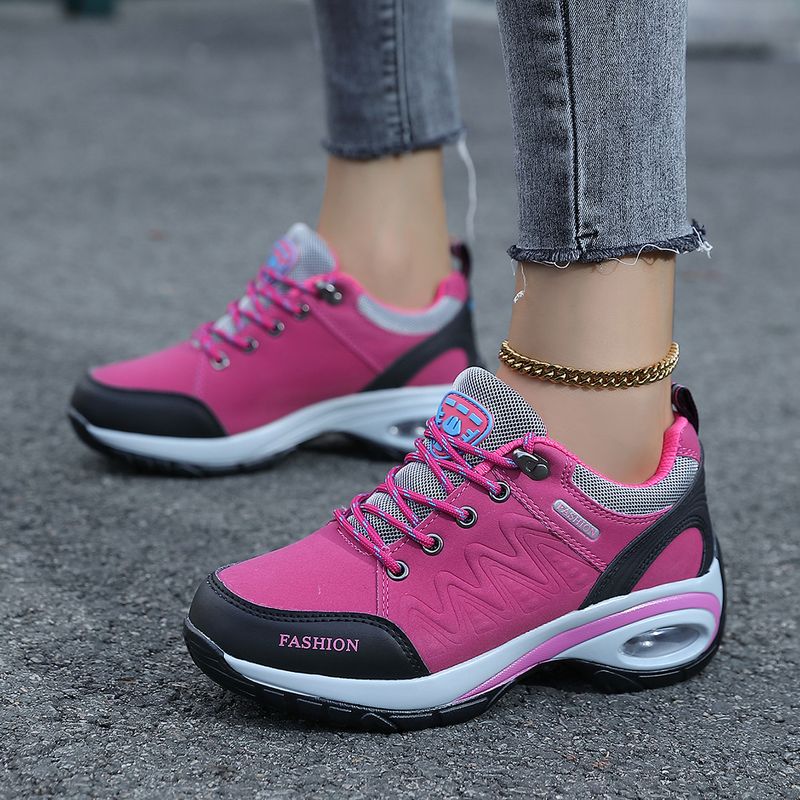 Zapatos deportivos casuales para mujer, nuevos zapatos de invierno informales de suela gruesa con serraje, zapatos individuales_voghion.com