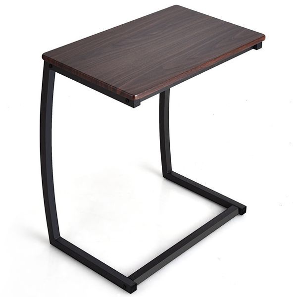 Steel Frame C-shaped Sofa Side End Table_voghion.com