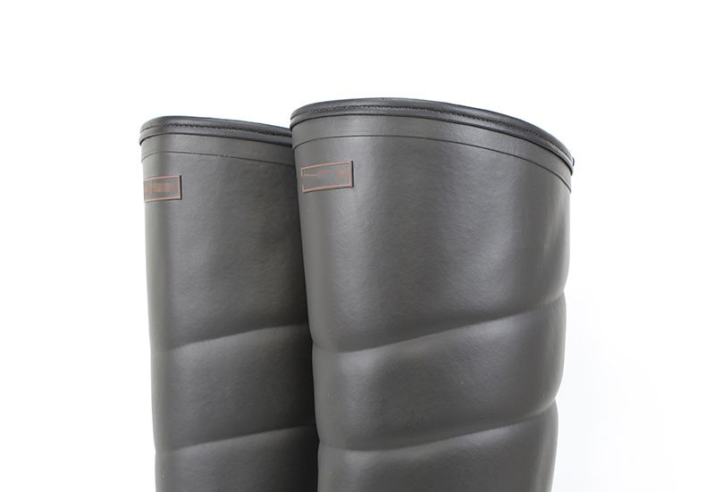 Warm High-End Solid Color Natural Rubber Fishing Rain Shoes_voghion.com