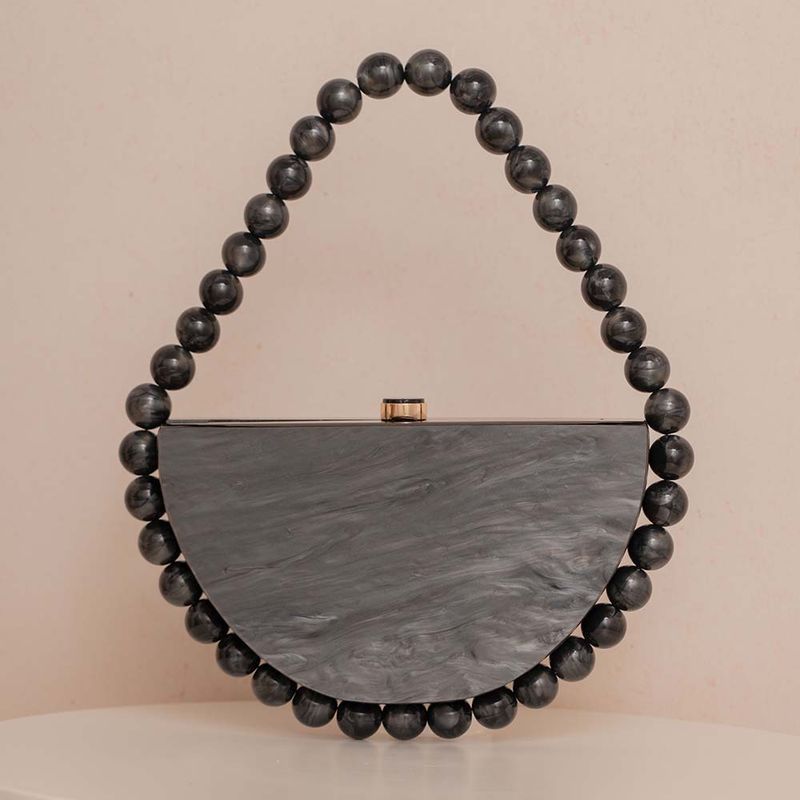 Nuova borsa da sera quadrata semplice in acrilico con stampa leopardata retrò in perle, pochette per donna_voghion.com