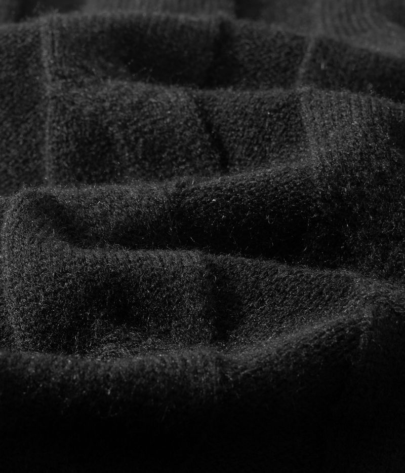 Grobstrick-Strickjacke mit Reißverschluss – Kurzer Cardigan mit hohem Kragen für Damen, Herbst-Winter-Mode, lässige Loungewear (Schwarz, Grau)_voghion.com