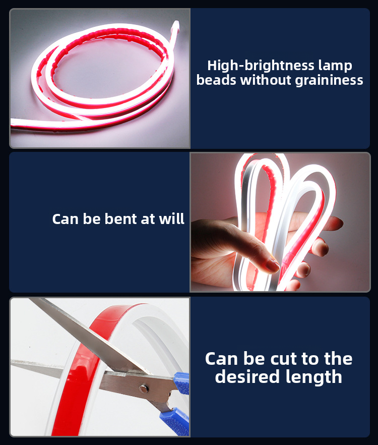 OKEEN Démarrer Scan à travers les feux de circulation diurnes Voiture Dynamique LED Super Lumineux Double Mode Capot Moteur Bande Lumineuse_voghion.com