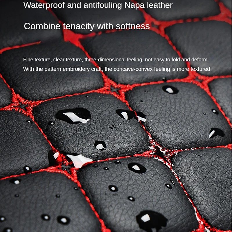 Autoabdeckung Rückseite Pu-Leder Minimalismus Sitzkissen Universal Weich Verschleißfest Vier Jahreszeiten_voghion.com