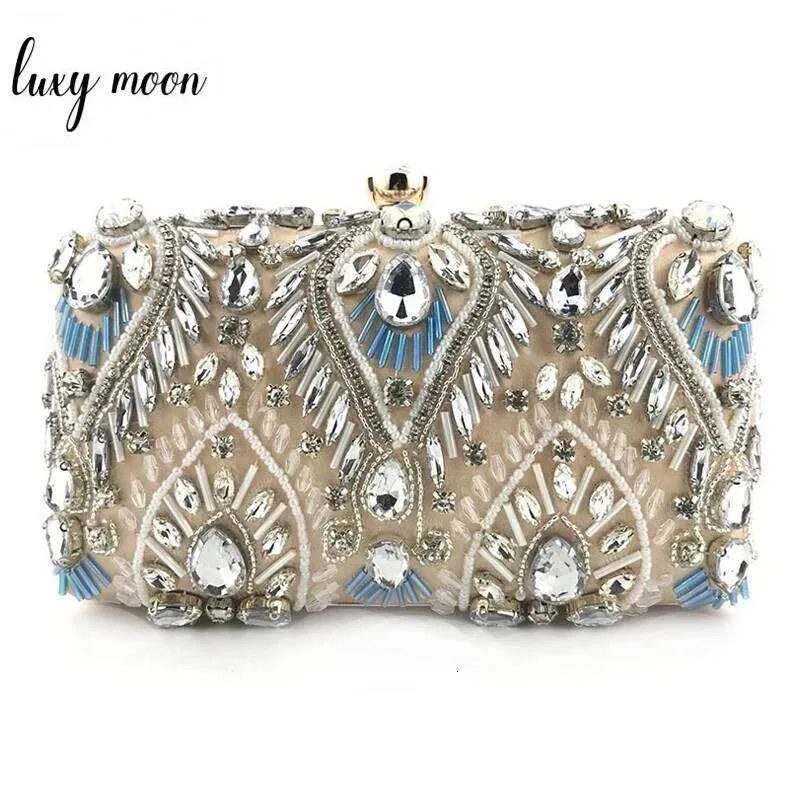 Designer Dia Rhinestone Clutch S Exquisite Female Clutches Pearls Beaded Chain Handbags Wedding Purse Shouler Zd1234_voghion.com
