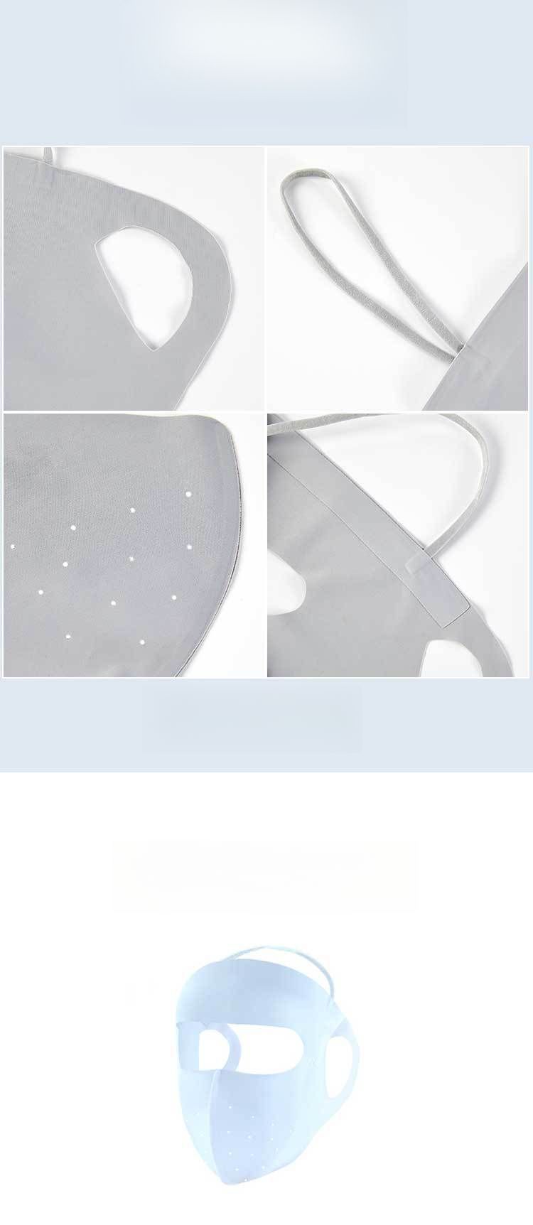 Maschera solare estiva in seta di ghiaccio per donna, protezione UV UPF50+, parasole, protezione per il viso traspirante, per guida e ciclismo_voghion.com