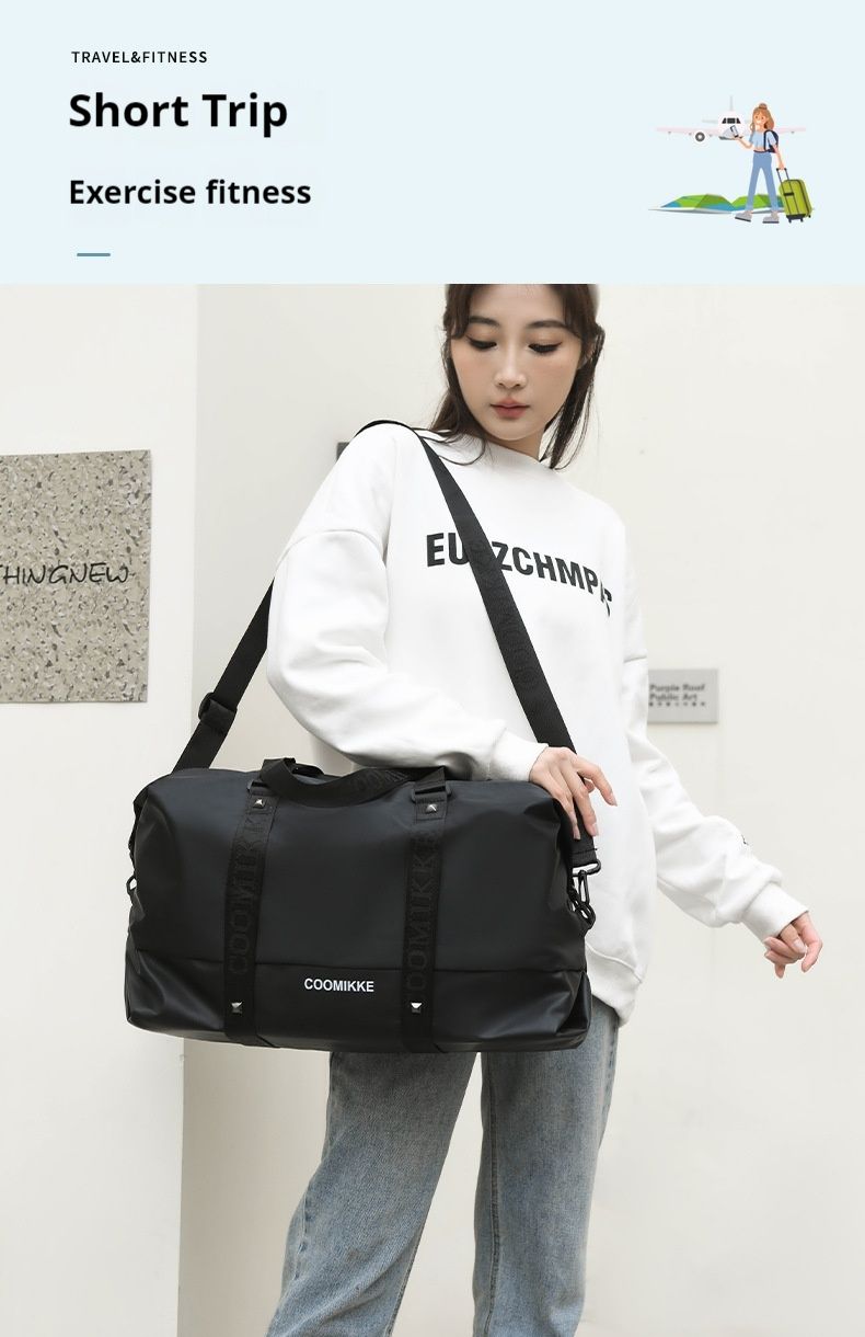 New Travel Storage Bag Luggage Storage Bag Oxford Cloth Handheld Large Capacity Dry Wet Separation Sports Fitness Bag_voghion.com