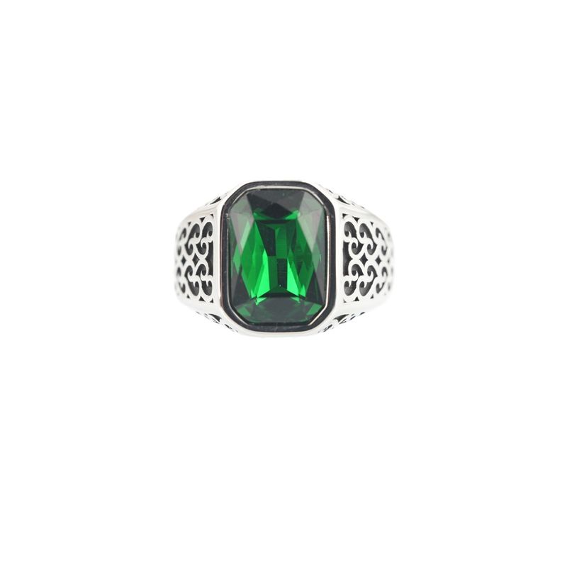 Herren Titan Stahl Kubanische Kette Design Offen Trendy Vielseitig Schwanz Zeigefinger Ring High-End Nische_voghion.com