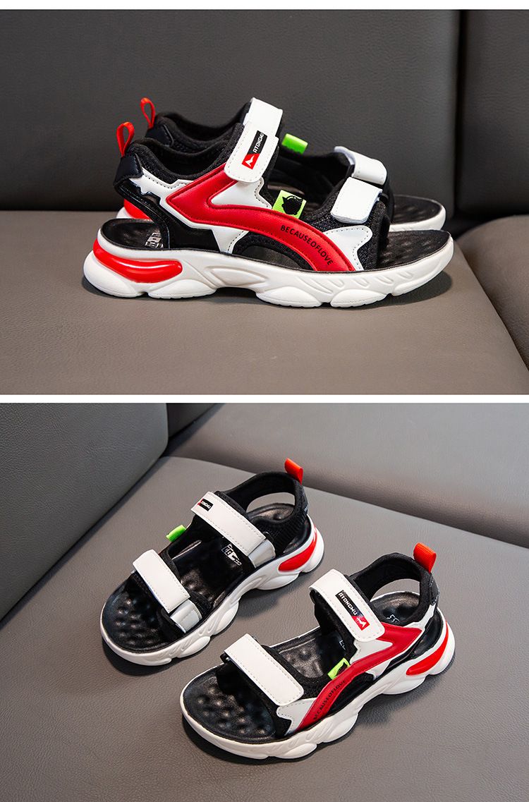 Mother Kids Summer Open Toe Polyurethane Soft Soled Student Sports Sandals Korean Version Boys And Girls Beach Shoes Trend_voghion.com