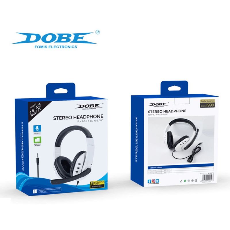 Dobe Original PS4 Slim Pro Switch PS5 Console de jogos Fone de ouvido com microfone e microfone_voghion.com