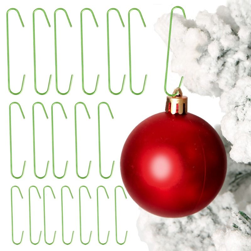 Crochets de suspension pour décorations de sapin de Noël en acier inoxydable, support pour boules de Noël, décorations pour Noël et le Nouvel An_voghion.com
