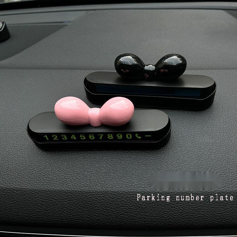Temporary Parking 2024 New Model Number Plate Dopamine Creative Cute Car Mobile Phone Sign_voghion.com