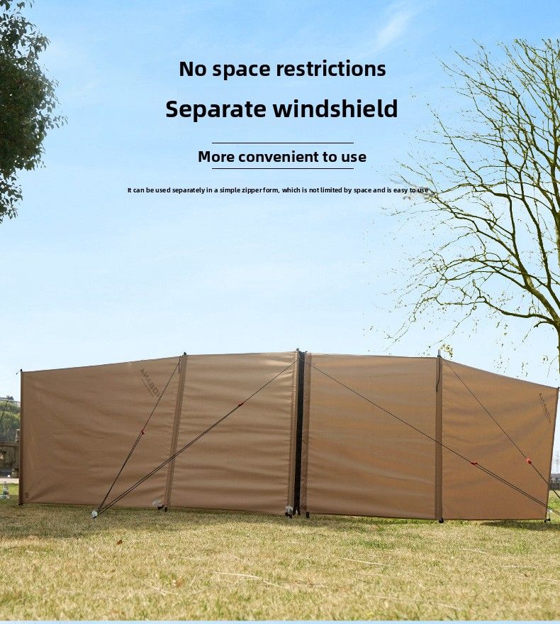 Tenda da campeggio per esterni, grande pannello per parabrezza, tenda antivento per tour con guida autonoma_voghion.com