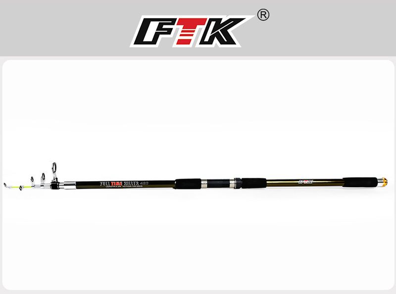 Teleskop-Rute aus Carbon für weite Würfe, handgeführt, für den Meeresangelsport (Doppelverwendung)_voghion.com