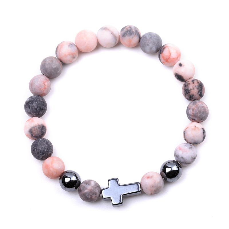 Bracelet en cristal zèbre rose pour femme – Cadeau élégant et tendance pour la fête des mères, la Saint-Valentin et un anniversaire_voghion.com