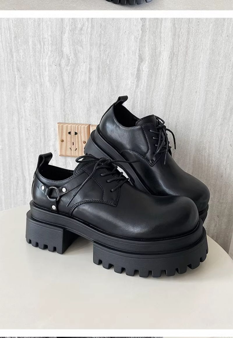 7cm Height Increasing Derby Genuine Big Toe Men's High-Grade Korean Style Versatile Handsome Retro Lightweight Leather_voghion.com