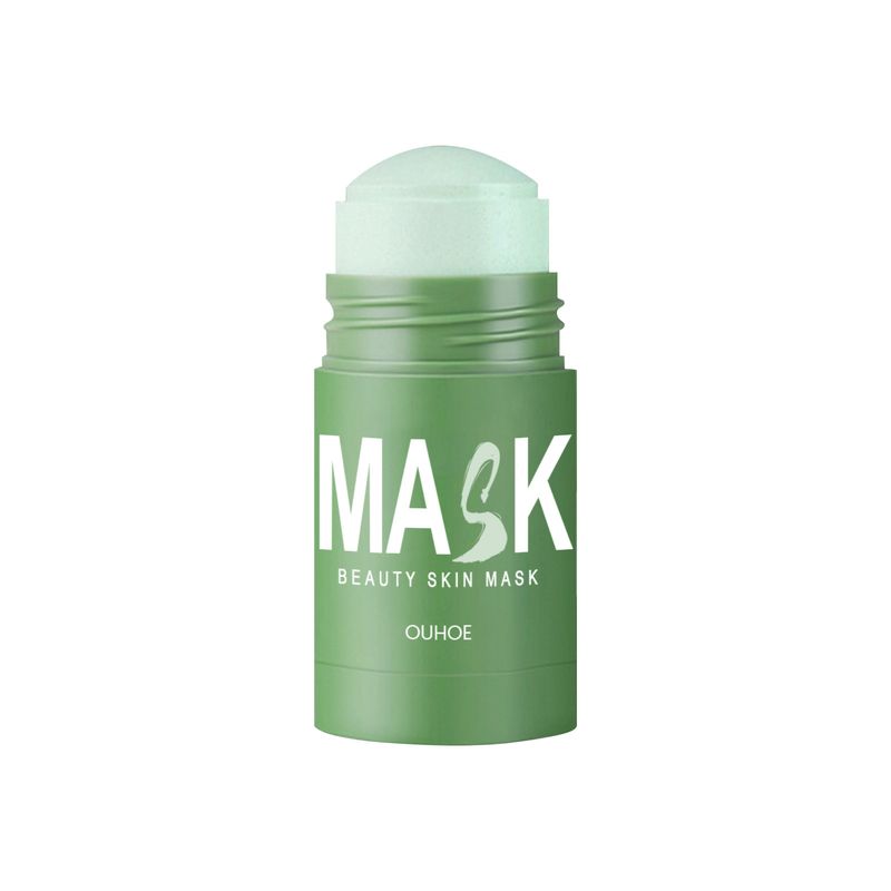 Máscara de Chá Verde, Bastão de Limpeza Facial, Hidratante, Limpeza Profunda, Removedor de Poros, Cravos, Máscara Facial, Controle de Oleosidade, Cosméticos e Maquiagem_voghion.com